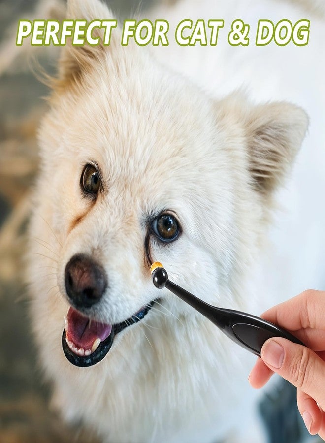 Yuanchu Dog Cat Eye Powder Brush, 4 Pack Dog Tear Stain Remover Brush Washable Fiber Pet Tear Stain Remover Brush for Safely And Evenly Apply Tear Stain Powder Ergonomic Handle Long Tapered Bristles - Image 2